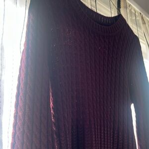Calvin Klein size small plum color knit dress